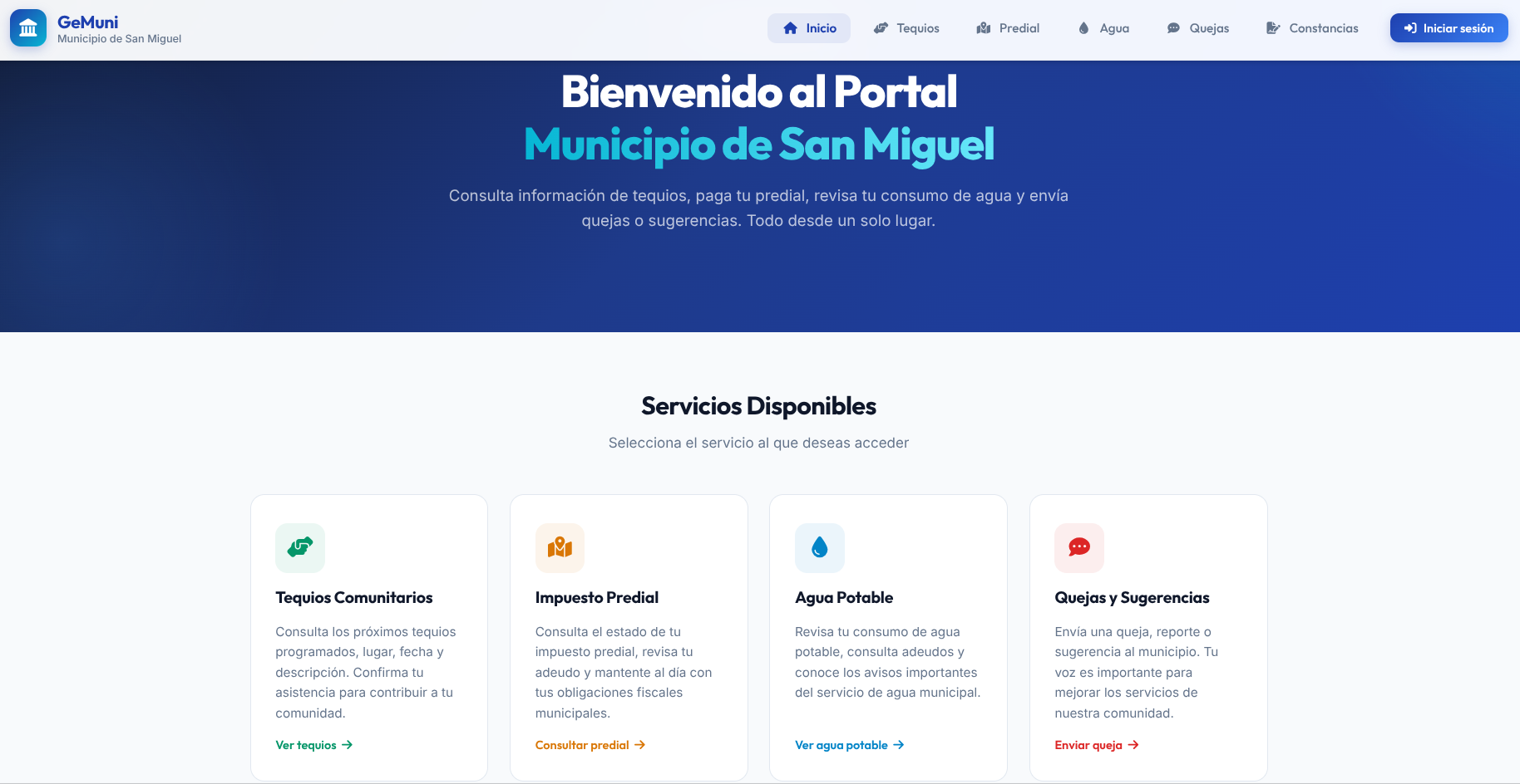 Gestión de Municipios